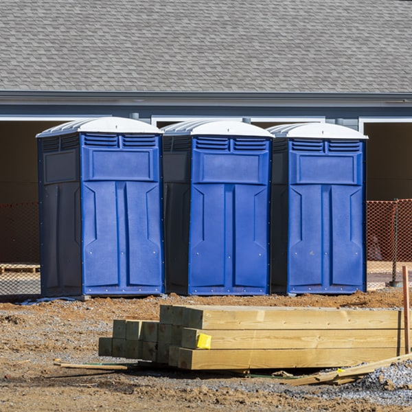 how can i report damages or issues with the portable restrooms during my rental period in Ingomar